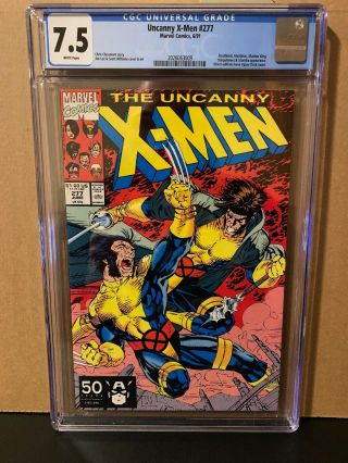 Uncanny X - Men 277 Cgc 7.  5 White Pages Gladiator Shadow King Appearance