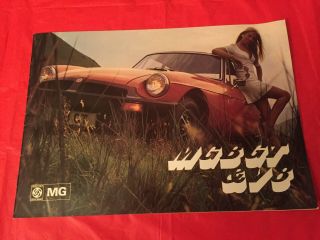 1975 Mg " Mgb Gt & Mgb Gt V8 " Car Dealer Sales Brochure