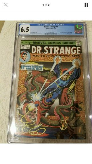 Dr.  Strange 1 Cgc 6.  5 1974 Marvel 1st Silver Dagger Bronze Age Key Cbcs Pgx H@t
