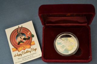 Lt Bugs Bunny /happy 50th Birthday/1oz Silver Coin