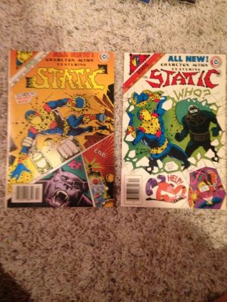 Charlton Action Featuring Static 1985 11 &12 Vf
