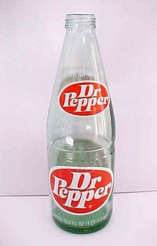 1970 ' s Dr Pepper BIG MOUTH ONE LITER 33.  8 FL OZ Glass Bottle Ex Cond. 4