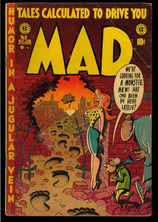 Mad 8 Owner Golden Age Ec Comic 1953 Gd - Vg