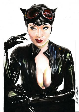 Catwoman (11 " X17 ") By Guilherme Silva - Ed Benes Studio