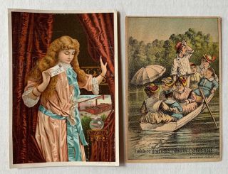 10 Vintage Advertising Trade Cards: Wilcox & White Organ,  Niagara Starch,  & More 2