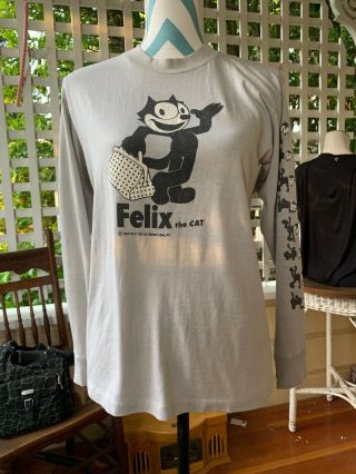 Vintage 80’s “felix The Cat “long Sleeved T Shirt - Size M