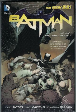 Batman Vol 1 Court Of Owls Hc Hardcover $24.  99srp Scott Snyder 52