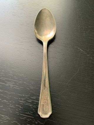 Vintage White Castle System Silver Plate Oneida Hotel Plate Spoon