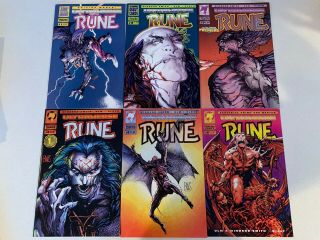 Rune 1 - 9 Vol 1 Set,  Hearts Of Darkness Set,  Vol 2 1 - 7 Near Set Ultraverse