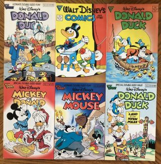 Gladstone Comics Walt Disney Set Of 24 Different Great For Children