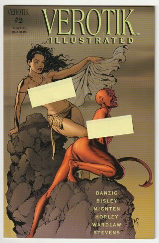 Verotik Illustrated 2 Dave Stevens Cover 1997 Verotik Danzig