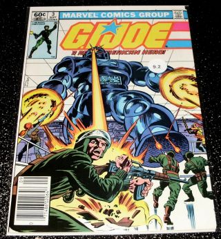 G.  I Joe 3 1st Print (9.  2) 1982 Series Marvel Comics