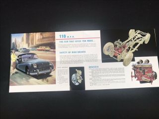 Vtg 1958 Triumph TR3 Sports Car Advertising Sales Brochure 3