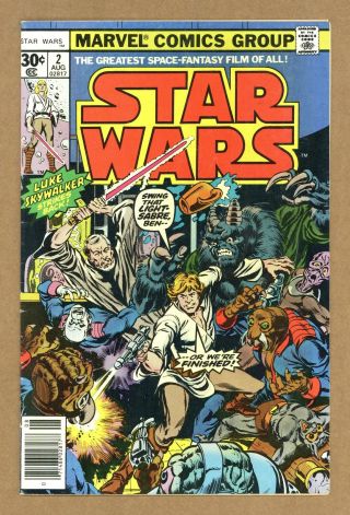 Star Wars (marvel) 2 1977 1st Printing Vg/fn 5.  0