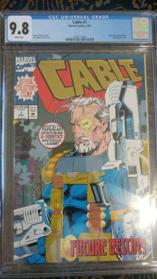 Cable 1 Cgc 9.  8 Wp Wraparound Cover Gold Foil Logo Just Graded