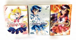 Pretty Guardian Sailor Moon English Manga Volumes 1 - 3 Naoko Takeuchi Kodansha