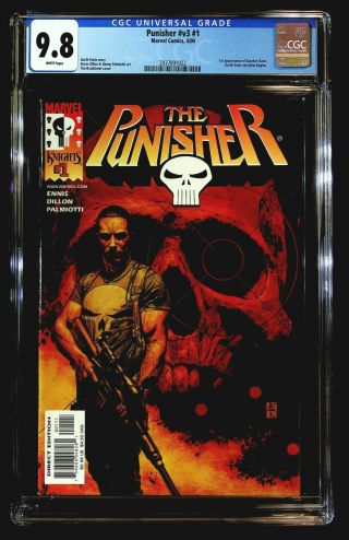 Punisher V.  3 1 Cgc 9.  8 Ennis Dillon Palmiotti Bradstreet Cover 1st Spacker Dave