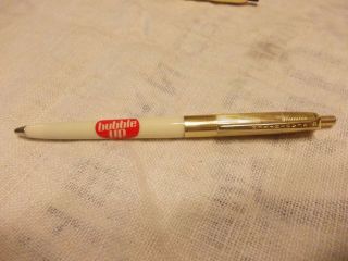 Vintage White/gold Advertising " Bubble Up " Coca - Cola Bottling Co Ball Point Pen