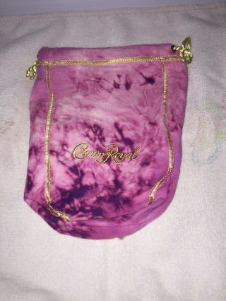 Crown Royal Tie Dye Bag Pink And Purple