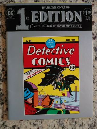 Famous 1st Edition C - 28 Detective Comics 27 1974 Vf 1st Appearance Batman