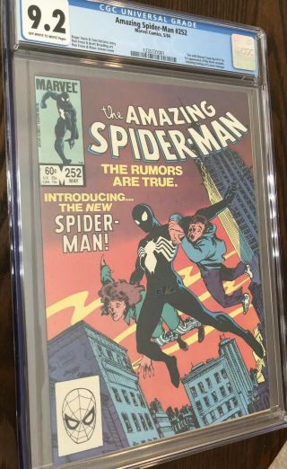 The Spider - Man 252 (may 1984,  Marvel) Cgc 9.  2 First Black Costume