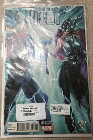 Mighty Thor 1 Fried Pie J Scott Campbell Variant Marvel 2015 Jane Foster
