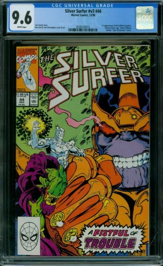 Silver Surfer Vol 3 44 Cgc 9.  6 - White Pages