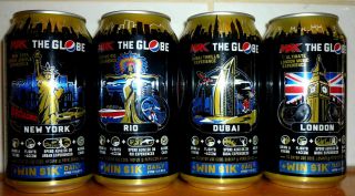 Collectable Pepsi Cans: Set Of 4 Pepsi Max  Win A Trip.  " Cans