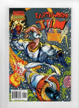 Earthworm Jim 1,  2 NM 1995 Marvel Absurd Comics 1st Print Video Game 2