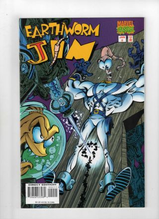 Earthworm Jim 1,  2 NM 1995 Marvel Absurd Comics 1st Print Video Game 4