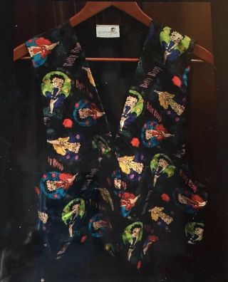 Vintage 1994 Betty Boop Button Down Vest Licensed By Accessory Network Size M/l
