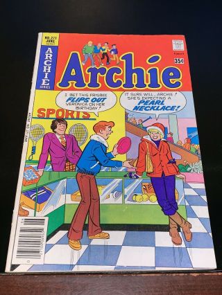 1978 Archie 271 Rare Pearl Necklace Innuendo Cover Vg - Very Good -