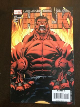 Hulk 1 Marvel Comics 2009 1st Appearance Of Red Hulk Ed Mcguiness Art Jeph Loeb