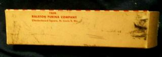 VINTAGE RALSTON PURINA CHOW BOX WITH 8 PENCILS INSIDE 2