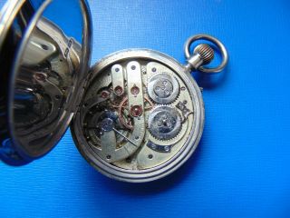Antique Silver Half Hunter Pocket Watch 1897 2