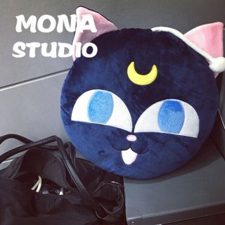 Official Bandai Sailor Moon Pet Cat Luna P Ball 13 " Beads Cushion Pillow Toys