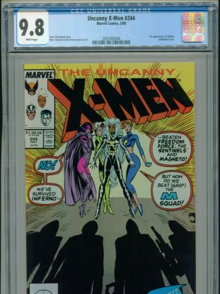 1989 Marvel The Uncanny X - Men 244 1st Appearance Jubilee Cgc 9.  8 White Box5