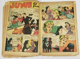 Junie Prom Comics 6 Good Girl Art,  Teen,  Dearfield 1949 - rough but here 4