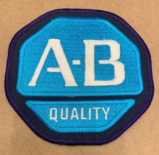 Vintage A - B Quality Allen Bradley Advertising Patch