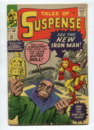 1963 Marvel Tales Of Suspense 48 Iron Man Armor Vg B1