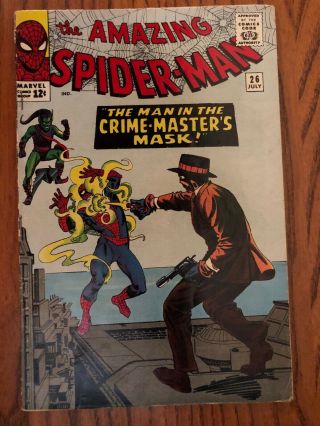 The Spider - Man Marvel Comics 26 July 1965 The Man In The Crime - Master 