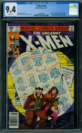 X - Men 141 Cgc 9.  4 - White Pages