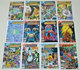 Crisis On Infinite Earths (1985) 1,  2,  3,  4,  5,  6,  7,  8,  9,  10,  11,  12 1 - 12 Vf To Nm