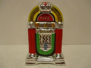 Cocoa Cola Salt/ Pepper Shaker Jukebox 2 Piece With All Stoppers