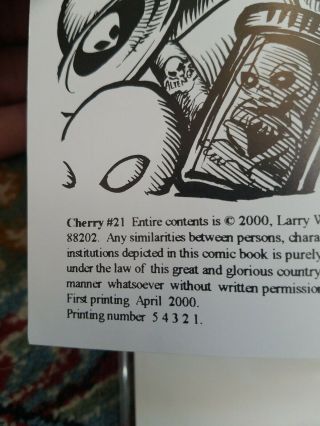 CHERRY POPTART 22 Comic Book (2000) Cherry Comics LARRY WELZ 1st Printing Rare 4