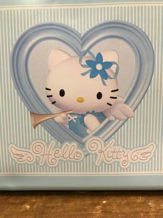 Rare 2001 Hello Kitty Blue Angel Sanrio Tin Lunch Box Made In Japan Meow