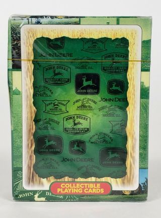 John Deere Collectible Playing Cards Deck Green Yellow Tractor Agriculture 2