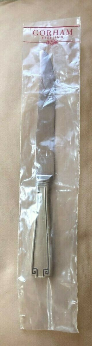 Gorham Sterling Silver Etruscan Pattern Dinner Knife 8 1/2 Inches