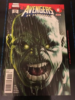 Avengers 684 1st Print 1st Appearance Of Immortal Hulk