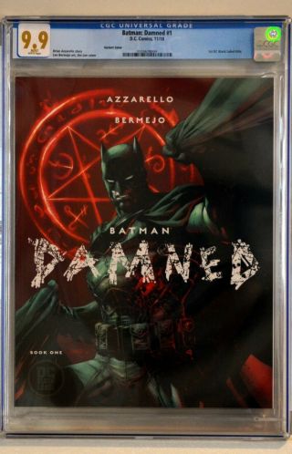 Batman Damned 1 Cgc 9.  9 - Jim Lee Variant Cover - Not 9.  8 Or 10